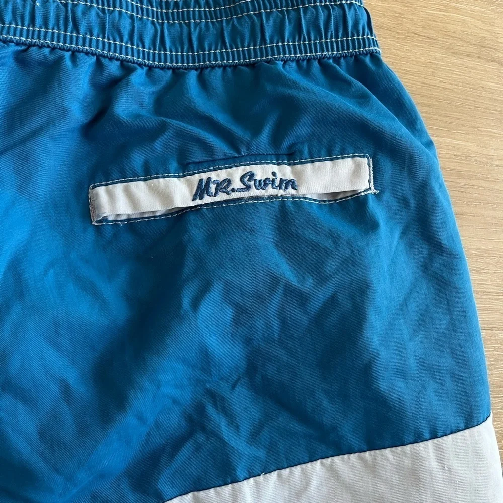 Mr Swim Blue Swim Trunks Mens XXlarge